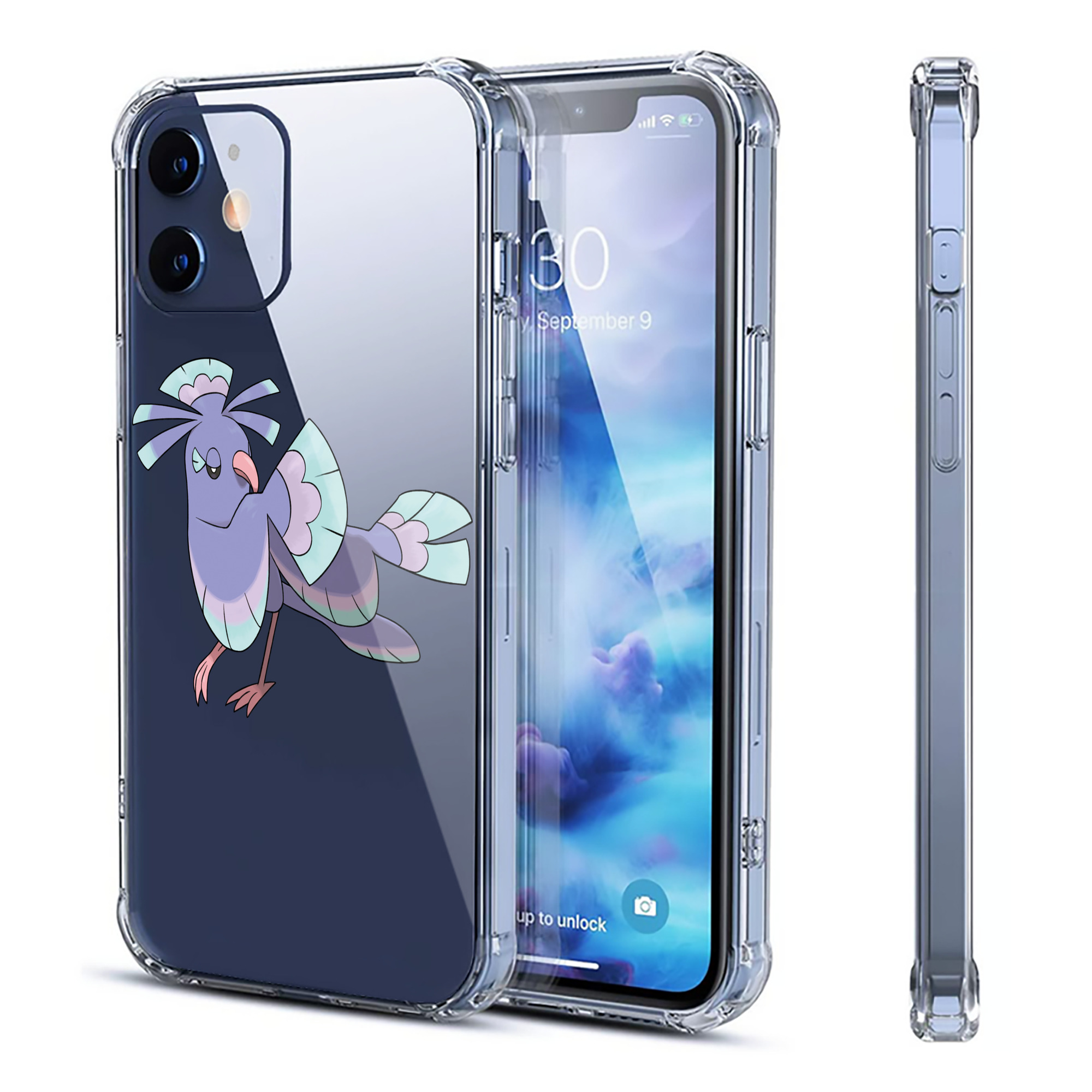 （画像用） ポケットモンスター Pokémon 【iPhone 12シリーズ対応】透明スマホケース（クリアソフトケース）